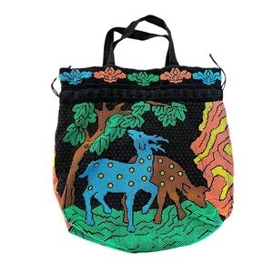 Vintage Beaded Dear Shoulder Bag